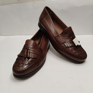 Giorgio Brutini Bartell Brown Leather Loafers Men's Store Demo Size 12 W